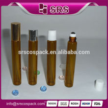 Alta Qualidade Sem Fugas Amber Eye Gel ou Oil Skincare 10ml rolo em garrafa de vidro